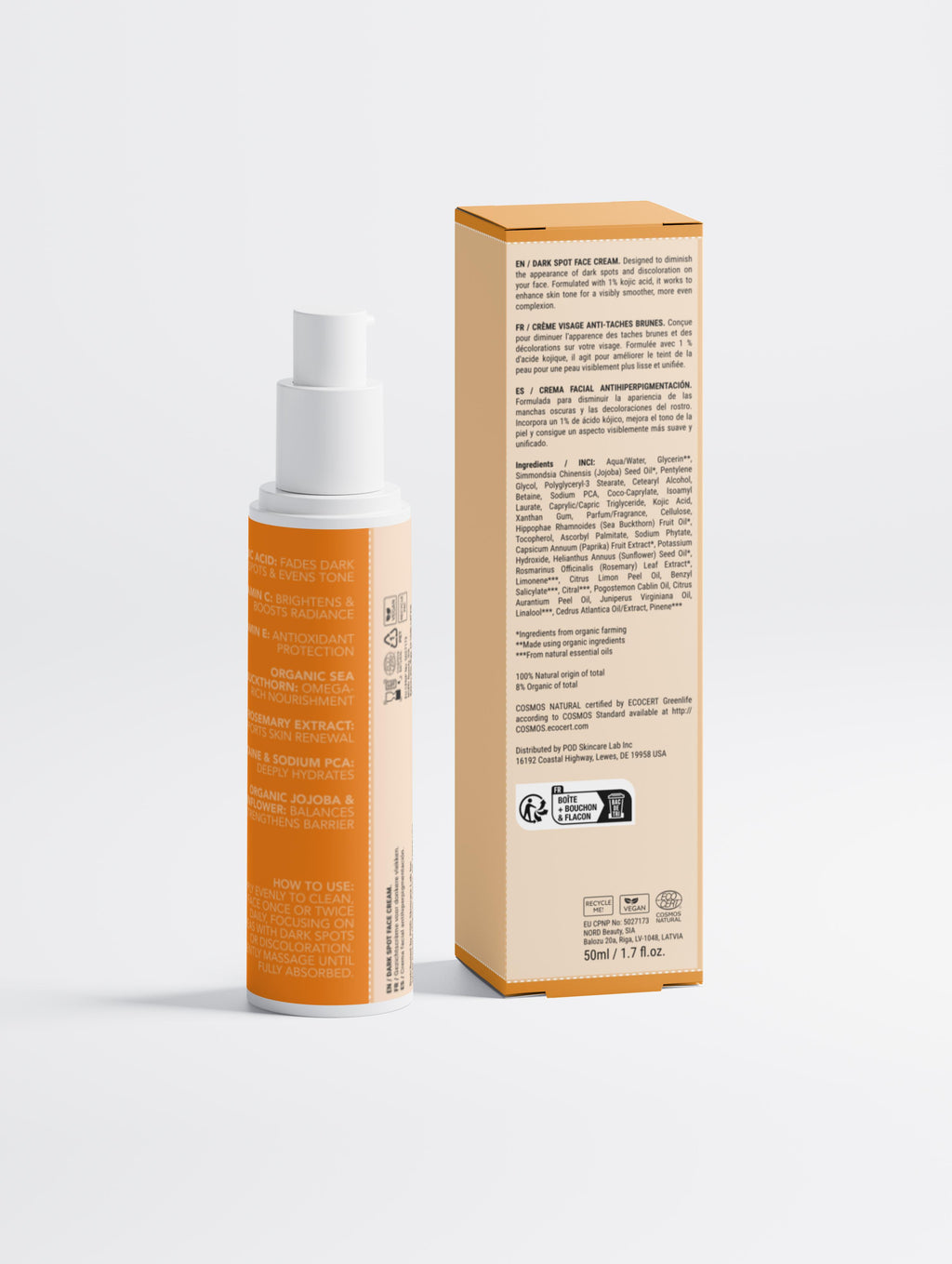 Dark Spot Face Cream with Kojic Acid