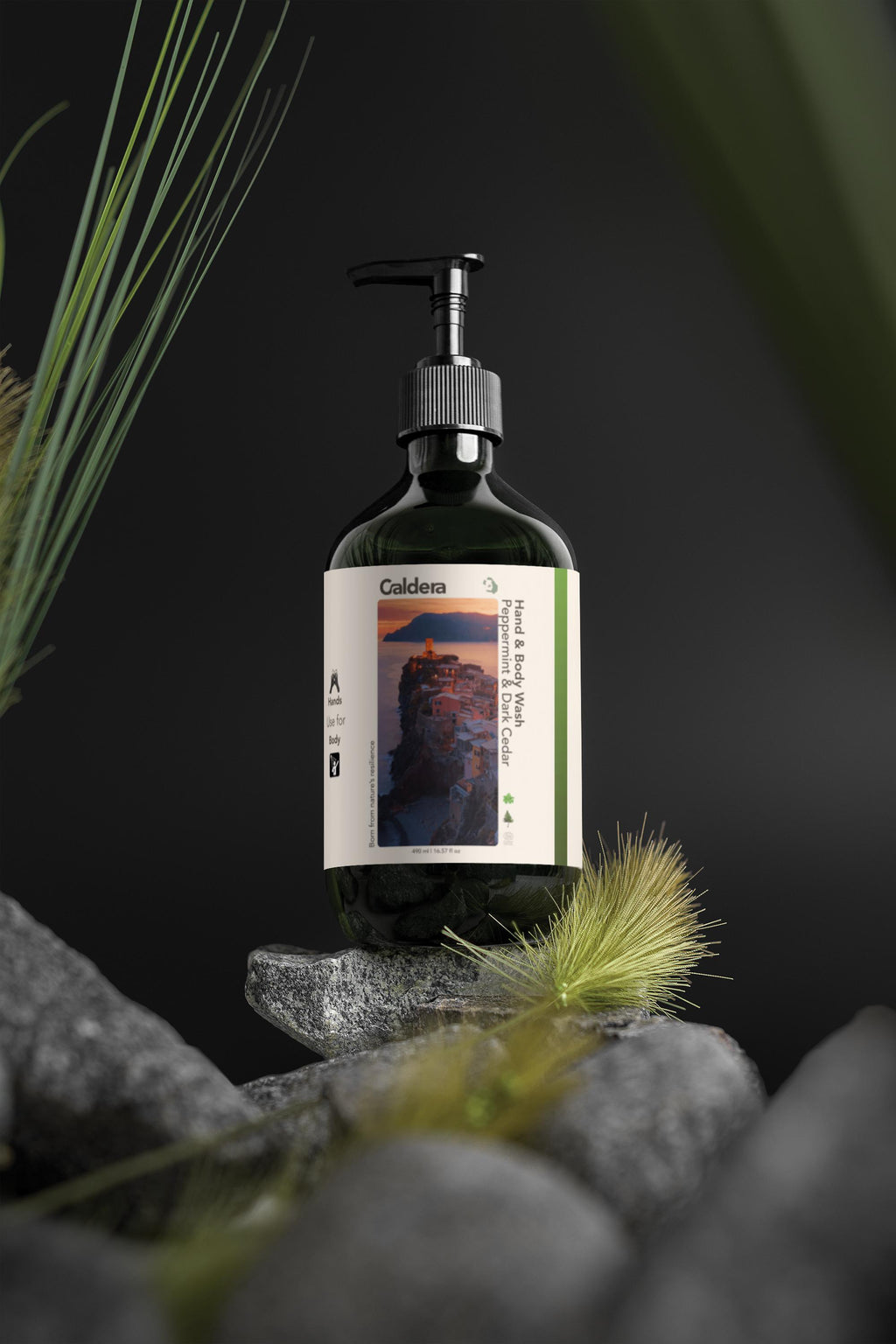 Hand & Body Wash | Peppermint & Dark Cedar