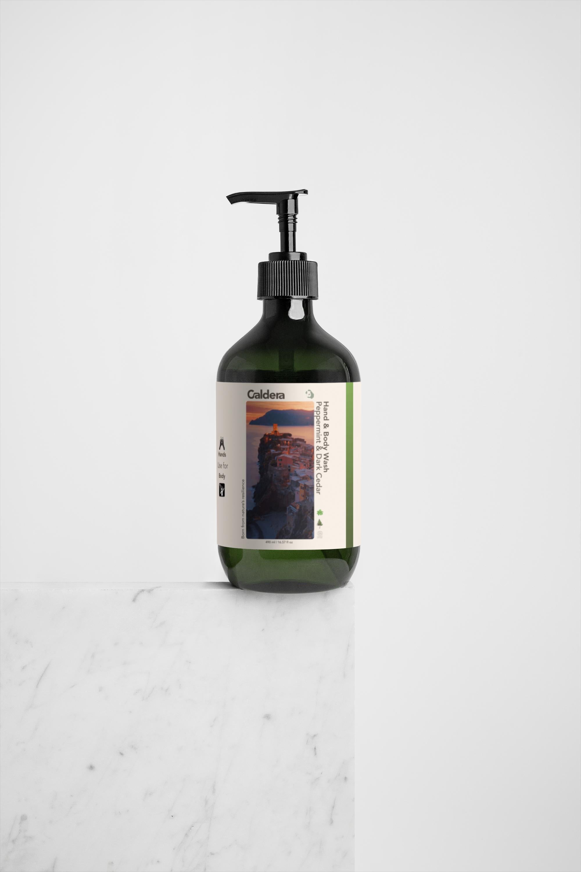 Hand & Body Wash | Peppermint & Dark Cedar